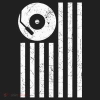 Dj Deejay Disk Jockey Turntable American Flag Djing  Comfort Colors Boxy T-Shirt thumb 3