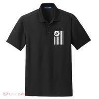 Dj Deejay Disk Jockey Turntable American Flag Djing  Dry Zone Grid Polo thumb 0