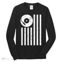 Dj Deejay Disk Jockey Turntable American Flag Djing  Tall Long Sleeve Shirt thumb 0