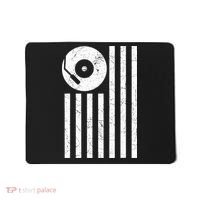 Dj Deejay Disk Jockey Turntable American Flag Djing  Mousepad thumb 0