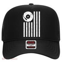 Dj Deejay Disk Jockey Turntable American Flag Djing  Hat thumb 0