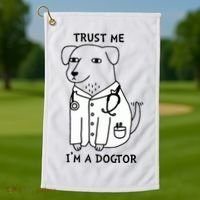 Dogtor Dog Doctor Golf Towel thumb 1