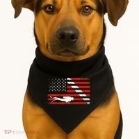 Diver Down Dive Flag Scuba Diving American Flag USA-Made Doggie Bandana thumb 1
