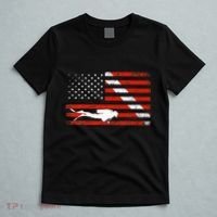 Diver Down Dive Flag Scuba Diving American Flag T-Shirt thumb 5