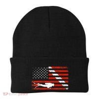 Diver Down Dive Flag Scuba Diving American Flag Beanie thumb 0