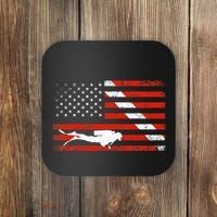 Diver Down Dive Flag Scuba Diving American Flag Coaster thumb 0