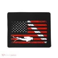Diver Down Dive Flag Scuba Diving American Flag Mousepad thumb 0