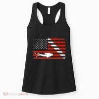 Diver Down Dive Flag Scuba Diving American Flag Women's Tank Top thumb 0