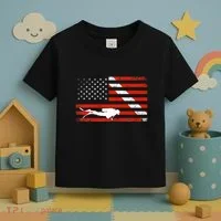 Diver Down Dive Flag Scuba Diving American Flag Toddler T-Shirt thumb 3