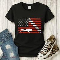 Diver Down Dive Flag Scuba Diving American Flag Women's T-Shirt thumb 3