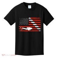 Diver Down Dive Flag Scuba Diving American Flag Kids T-Shirt thumb 0