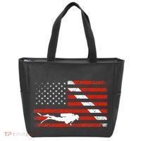 Diver Down Dive Flag Scuba Diving American Flag Tote Bag thumb 0
