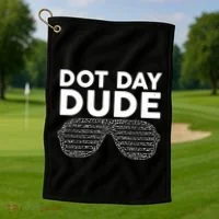 Dot Day Dude Shutter Shades Sunglasses Golf Towel thumb 1