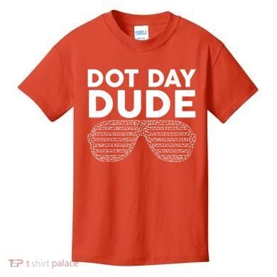 Dot Day Dude Shutter Shades Sunglasses Kids T-Shirt