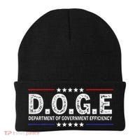 D.O.G.E Doge Department Of Government Efficiency Beanie thumb 0