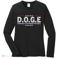 D.O.G.E Doge Department Of Government Efficiency Women's Long Sleeve Shirt thumb 0