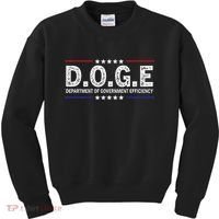 D.O.G.E Doge Department Of Government Efficiency Kids Sweatshirt thumb 0