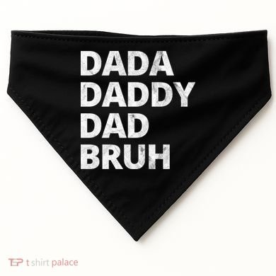 Dada Daddy Dad Bruh Vintage Funny USA-Made Doggie Bandana