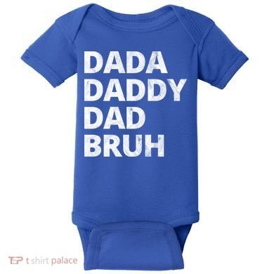 Dada Daddy Dad Bruh Vintage Funny Baby Bodysuit