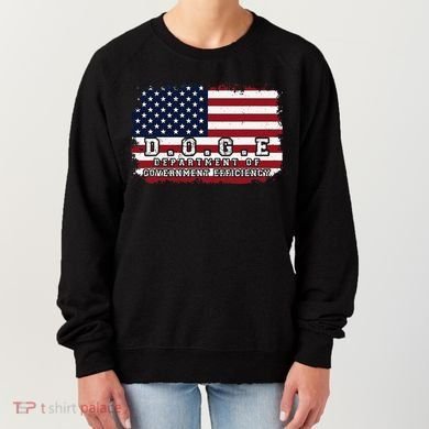 D.O.G.E. Doge Department Patriotic Office Worker Design Women's Sweatshirt