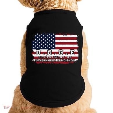 D.O.G.E. Doge Department Patriotic Office Worker Design Doggie Tank
