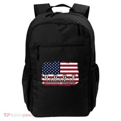 D.O.G.E. Doge Department Patriotic Office Worker Design Backpack