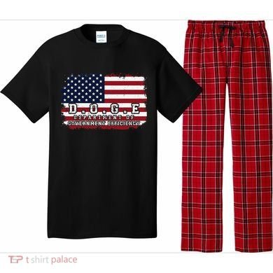 D.O.G.E. Doge Department Patriotic Office Worker Design Pajama Set