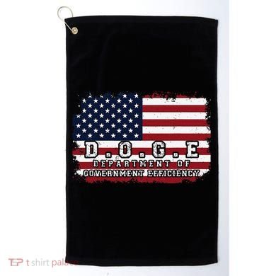 D.O.G.E. Doge Department Patriotic Office Worker Design Golf Towel