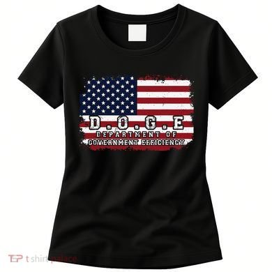 D.O.G.E. Doge Department Patriotic Office Worker Design Women's T-Shirt