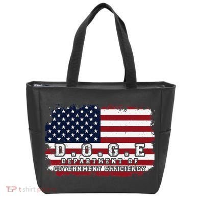D.O.G.E. Doge Department Patriotic Office Worker Design Tote Bag