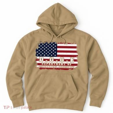 D.O.G.E. Doge Department Patriotic Office Worker Design Hoodie