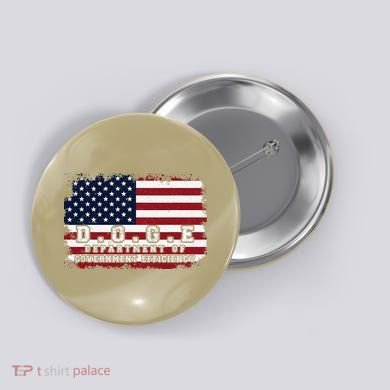 D.O.G.E. Doge Department Patriotic Office Worker Design Button