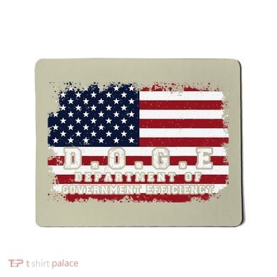 D.O.G.E. Doge Department Patriotic Office Worker Design Mousepad