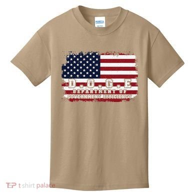 D.O.G.E. Doge Department Patriotic Office Worker Design Kids T-Shirt