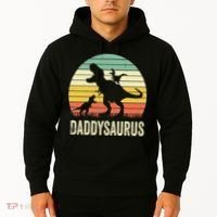 Daddy Dinosaur Daddysaurus 2 Father's Day Gift For Dad Hoodie thumb 2