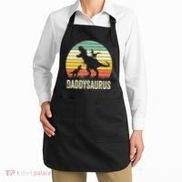 Daddy Dinosaur Daddysaurus 2 Father's Day Gift For Dad Apron thumb 2