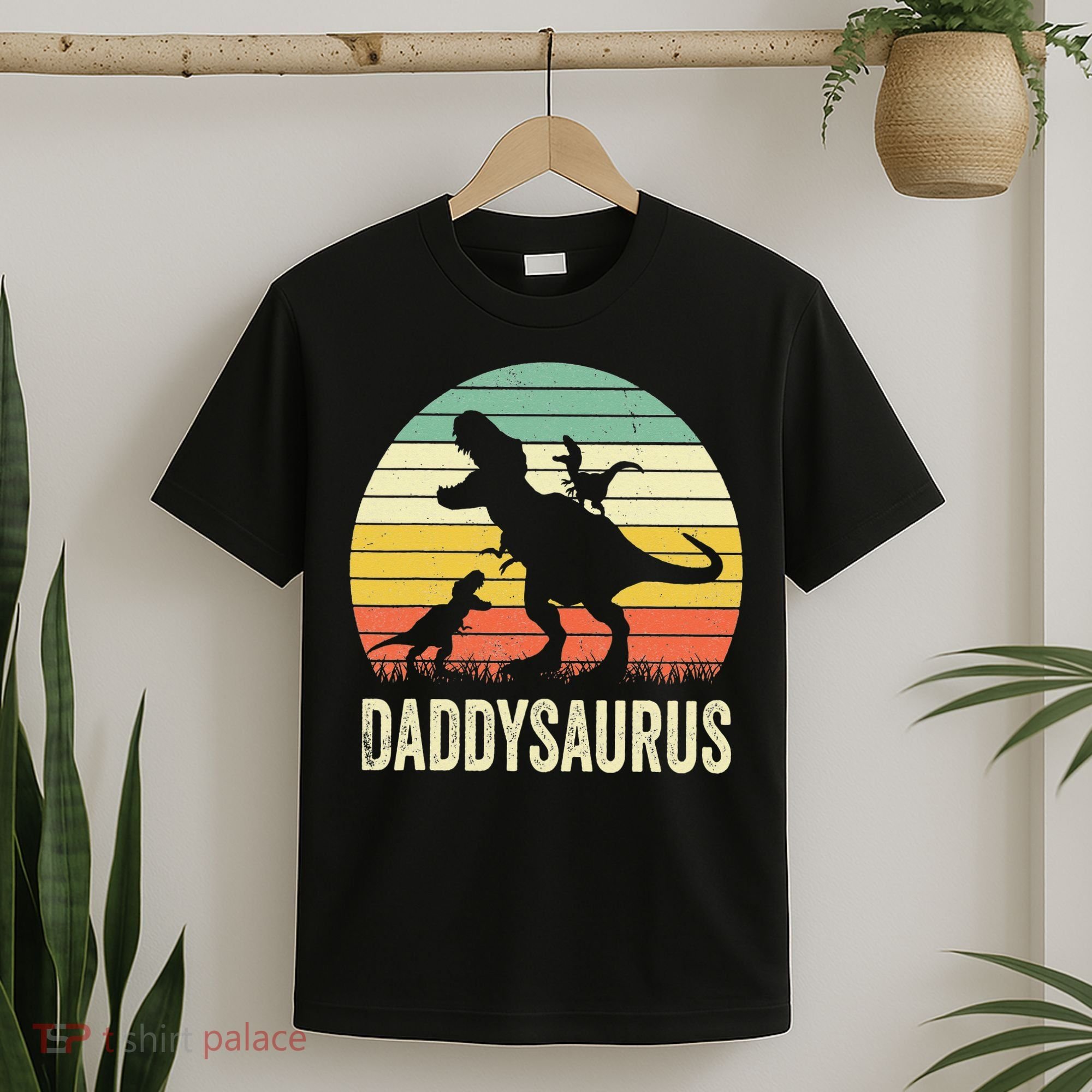 Daddy Dinosaur Daddysaurus 2 Father's Day Gift For Dad T-Shirt