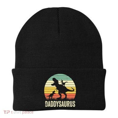 Daddy Dinosaur Daddysaurus 2 Father's Day Gift For Dad Beanie