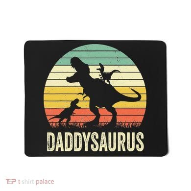 Daddy Dinosaur Daddysaurus 2 Father's Day Gift For Dad Mousepad