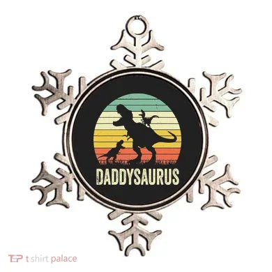 Daddy Dinosaur Daddysaurus 2 Father's Day Gift For Dad Ornament