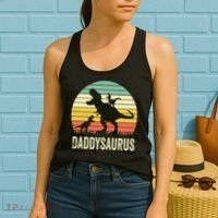 Daddy Dinosaur Daddysaurus 2 Father's Day Gift For Dad Women's Tank Top thumb 2