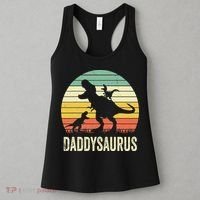 Daddy Dinosaur Daddysaurus 2 Father's Day Gift For Dad Women's Tank Top thumb 3