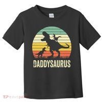 Daddy Dinosaur Daddysaurus 2 Father's Day Gift For Dad Toddler T-Shirt thumb 0