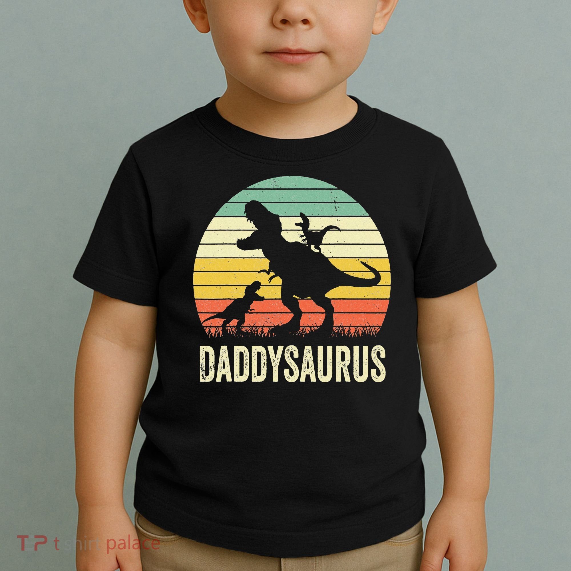 Daddy Dinosaur Daddysaurus 2 Father's Day Gift For Dad Toddler T-Shirt
