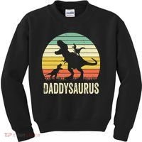 Daddy Dinosaur Daddysaurus 2 Father's Day Gift For Dad Kids Sweatshirt thumb 0