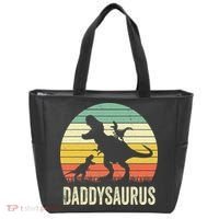 Daddy Dinosaur Daddysaurus 2 Father's Day Gift For Dad Tote Bag thumb 0