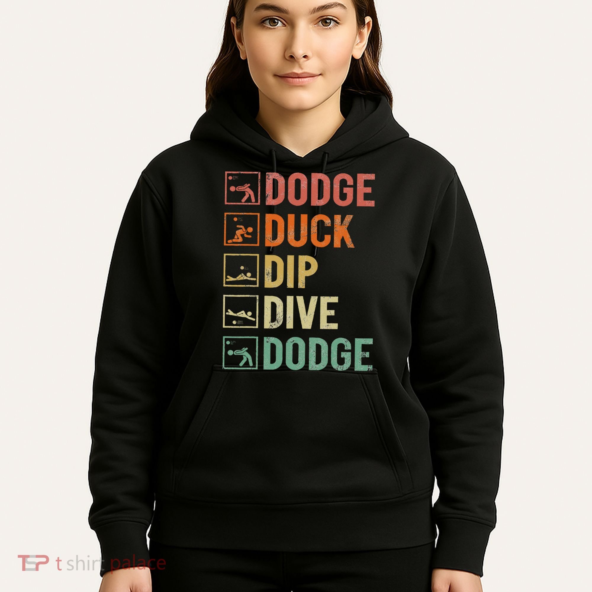 Duck Dip Dive Dodge Gaga Ball Kit Dodgeball Game Hoodie