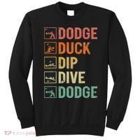 Duck Dip Dive Dodge Gaga Ball Kit Dodgeball Game Sweatshirt thumb 0