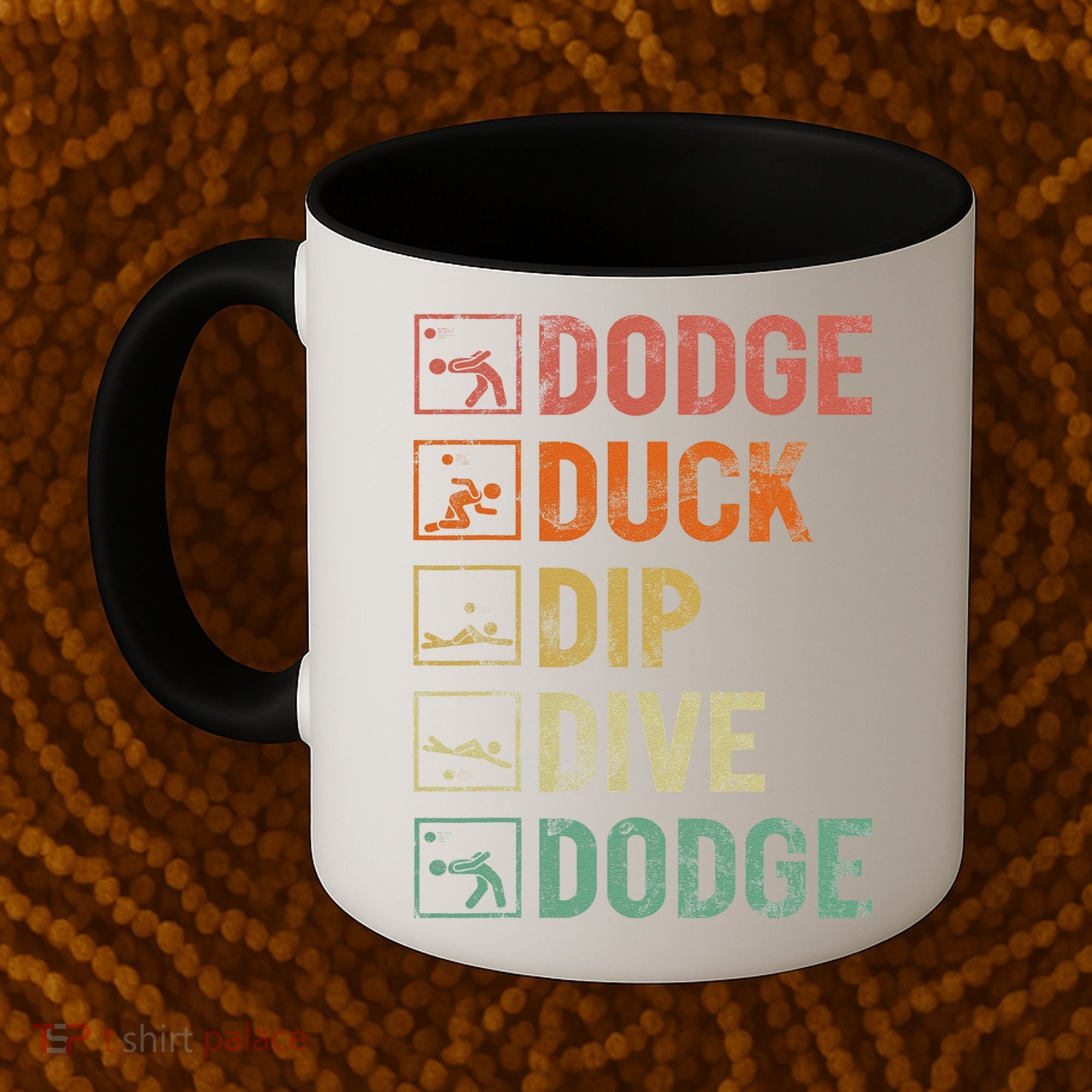 Duck Dip Dive Dodge Gaga Ball Kit Dodgeball Game Coffee Mug