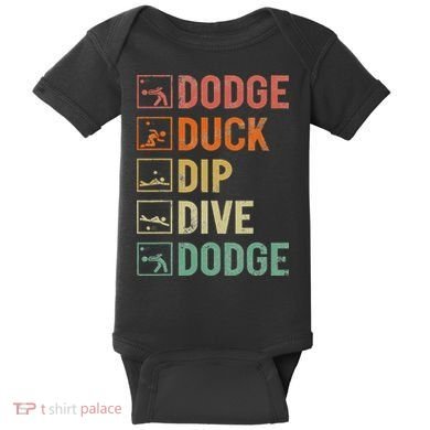 Duck Dip Dive Dodge Gaga Ball Kit Dodgeball Game Baby Bodysuit